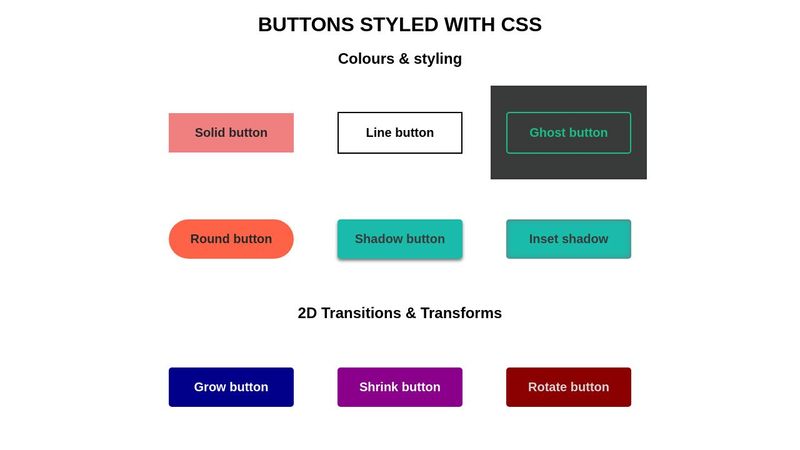 Fancy Buttons with CSS