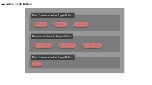Accessible Toggle Buttons - Script Codes