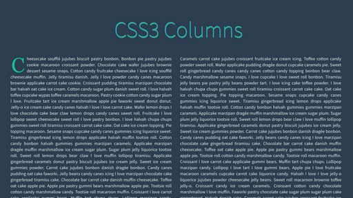 CSS3 Columns - Script Codes