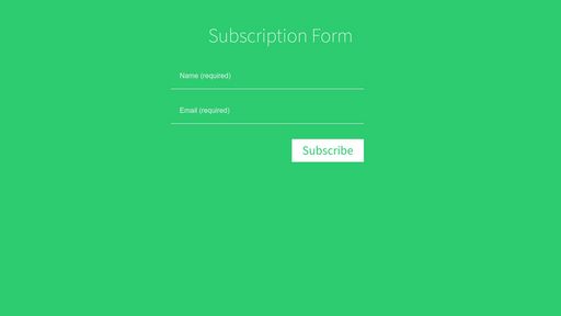 Subscription Form - Script Codes