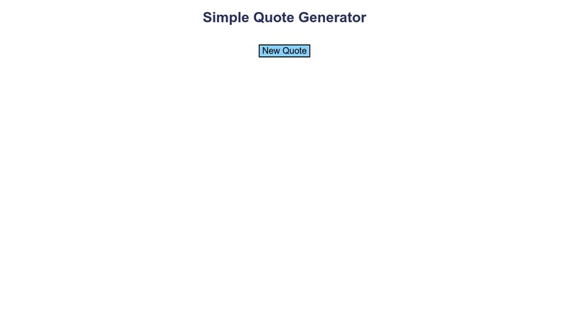 Quote Generator