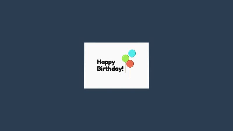 3D CSS Birthday Card (Tap to open! ๐)