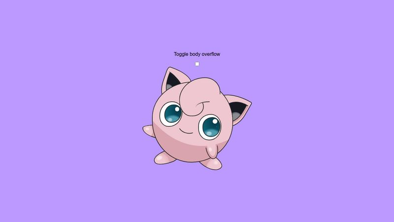 Jigglypuff with body toggle