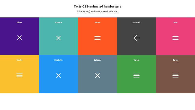 Hamburger menu cool animations Hamburger menu cool animations