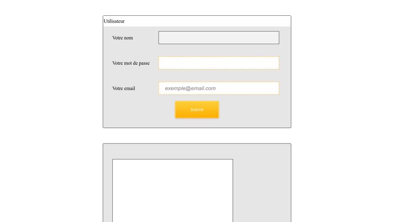Exemple Formulaire Html + Css
