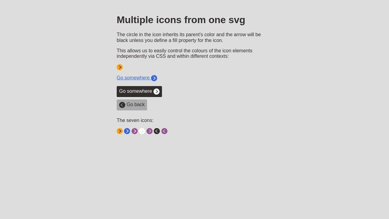 Multiple icons from one SVG