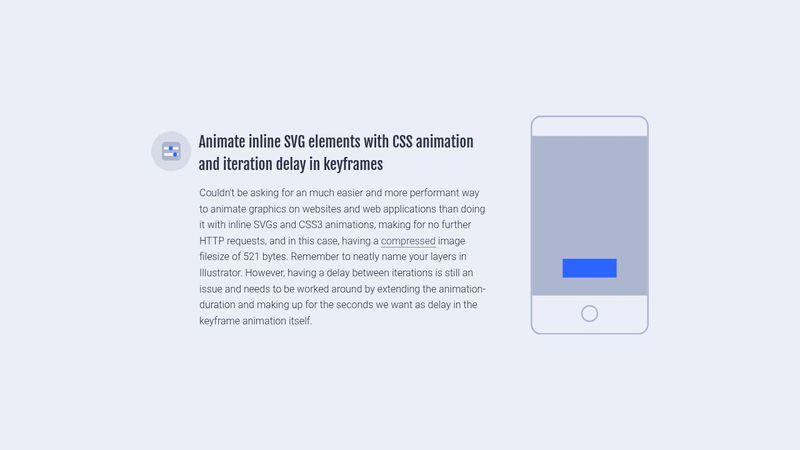Animated inline SVG icon with iteration delay Animated inline SVG icon with iteration delay