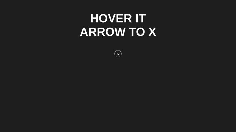 CodePen - X to Arrow Animation