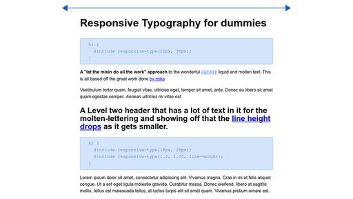 Responsive Typography for dummies. - Script Codes