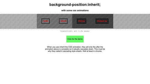 Background-position:inherit and css animations - Script Codes