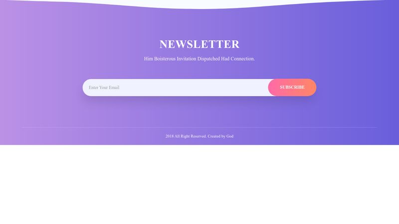 Newsletter Footer