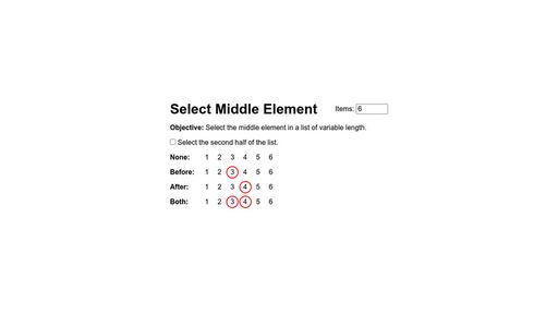 CSS Middle Child Selector - Script Codes