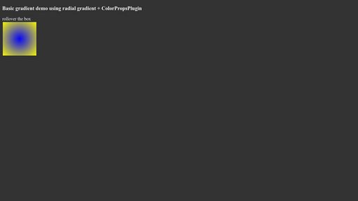 Cross Browser Animating a Radial Gradient Tween - GSAP ColorPropsPlugin - Script Codes