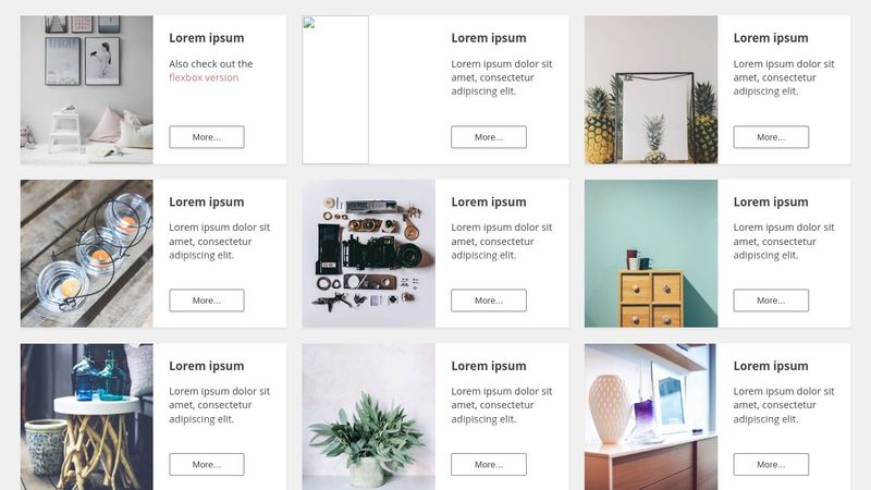 Responsive horizontal cards (CSS Grid)
