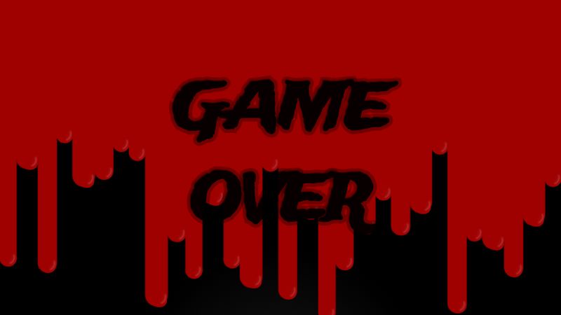 Game Over - Blood Dripping