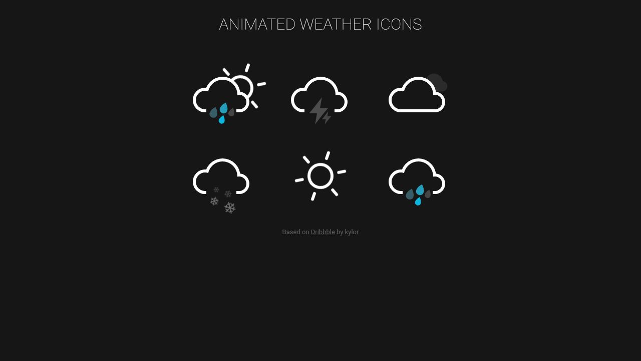 Animated Weather Icons Animated Weather Icons