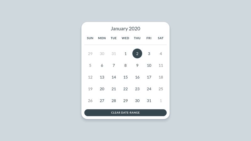 Calendar UI