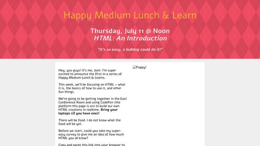 HM Lunch & Learn Announcement - Script Codes