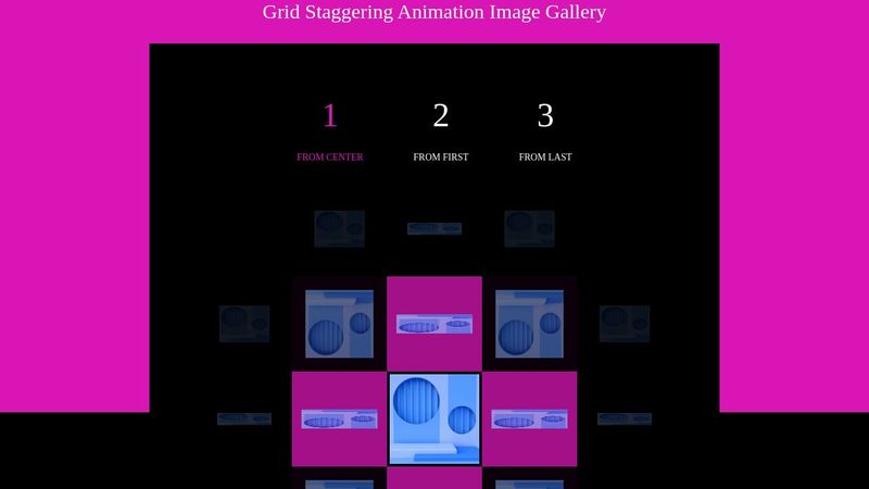 Staggering Animation Image Gallery with Staggering Animation Image Gallery with