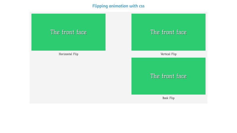 Flipping Animation with CSS