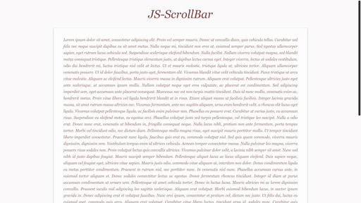 Js-ScrollBar - Script Codes