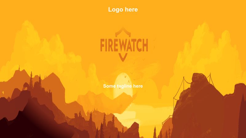 parallax with mask image with firewatch graphics