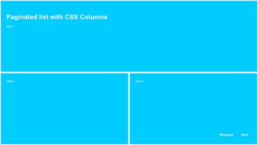 Paginated Tiles with CSS Multi-Column Layout - Script Codes