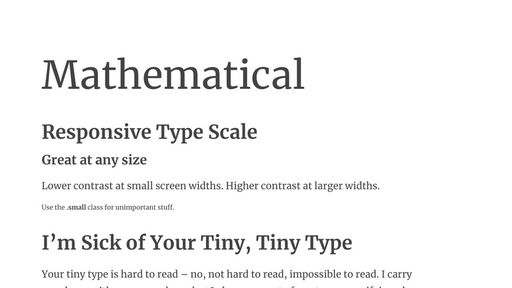 Responsive Type Scale - Script Codes