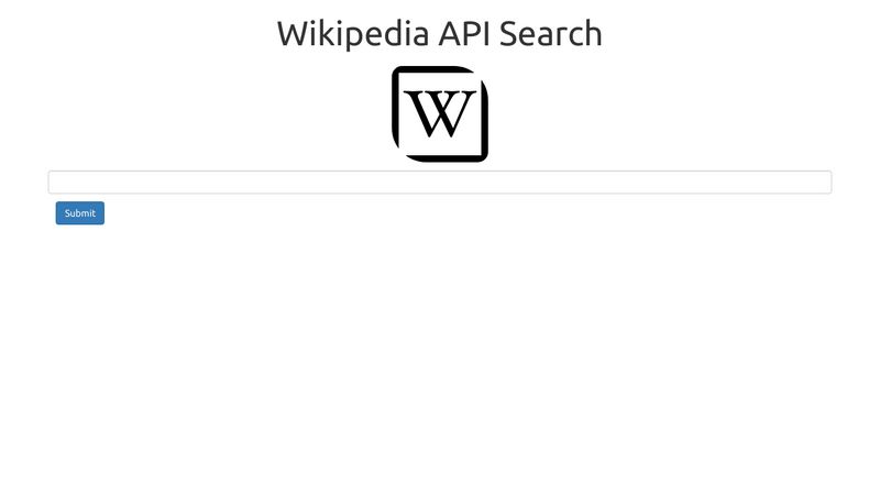 wikipedia-api-search