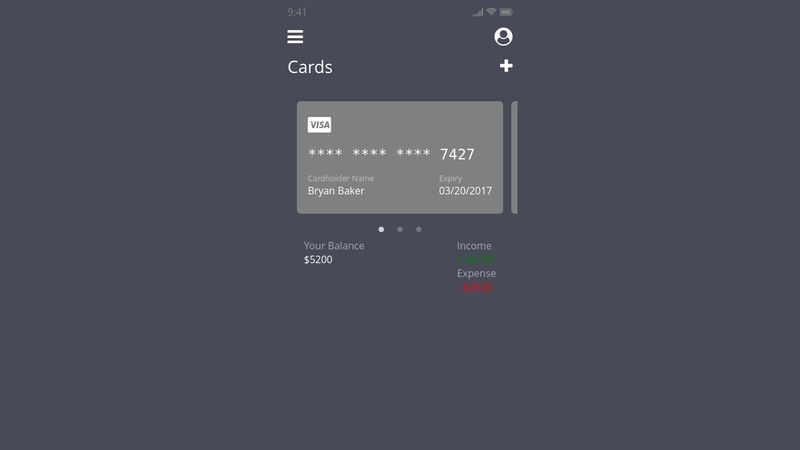 Swipe Card UI
