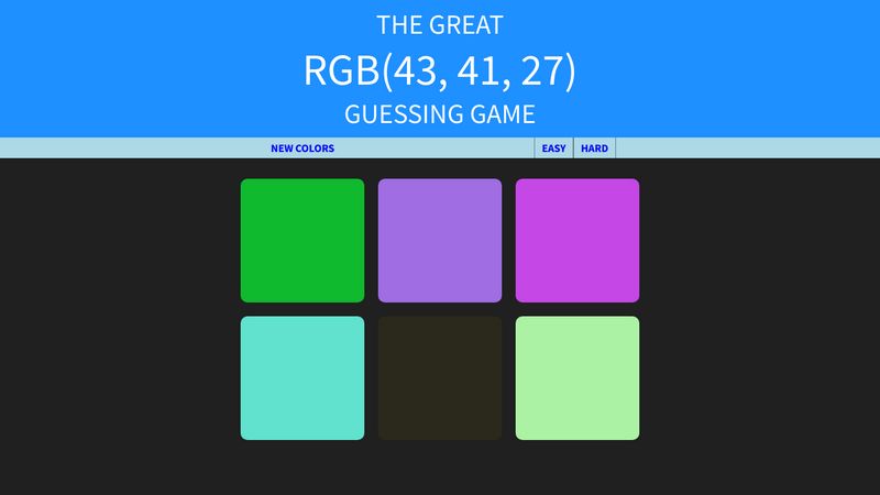 Color Guessing Game