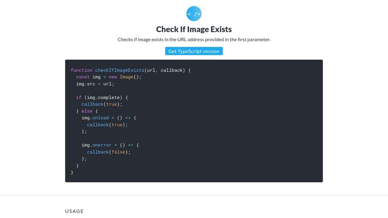 How To Check If Image Exists With Given Url Javascript