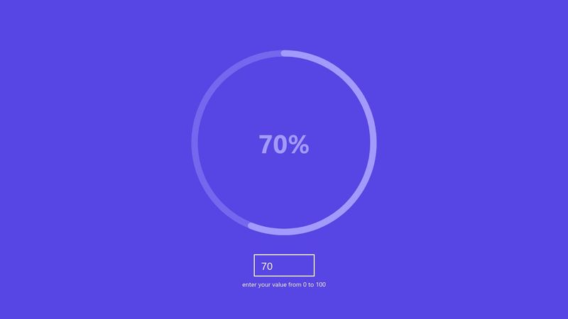 Responsive SVG Progress Bar with CSS Custom Properties for settings