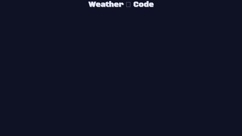 Weather app (in progress)