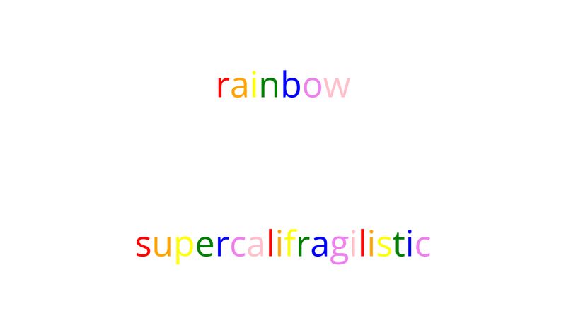 make-rainbow-word-js