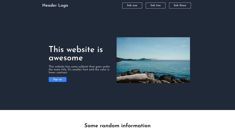 Odin Project - Landing Page
