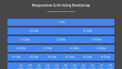 Responsive Grid Using Bootstrap - Script Codes