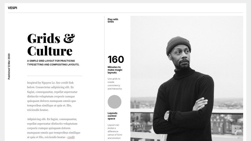 CSS Grid Magazine Layout