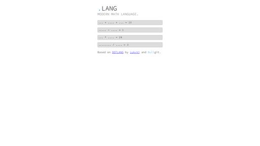 .LANG - Script Codes