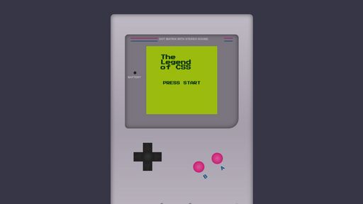 CSS3 only classic Gameboy - Script Codes