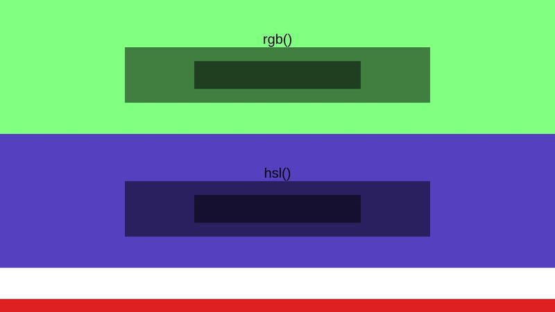 hue values negative and large numbers