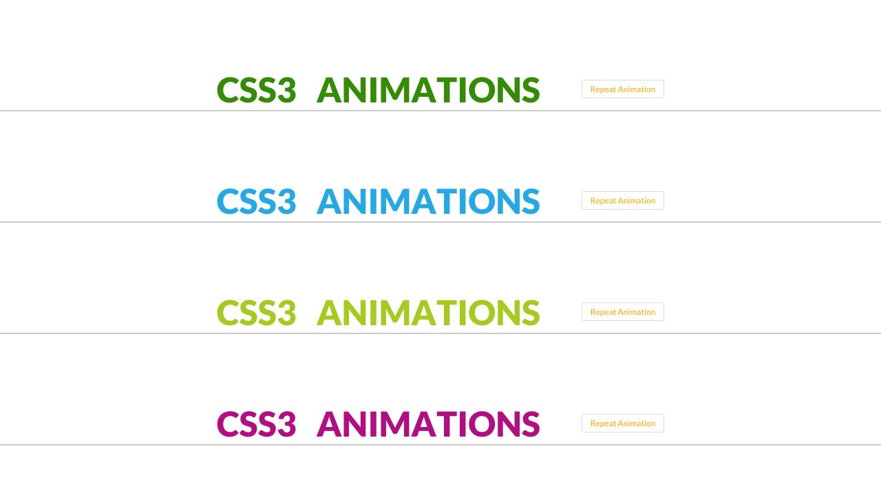 Pure CSS Text animation