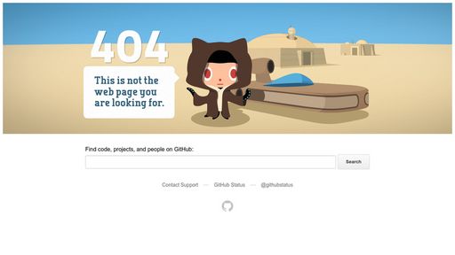 Github 404 page is so cool - Script Codes