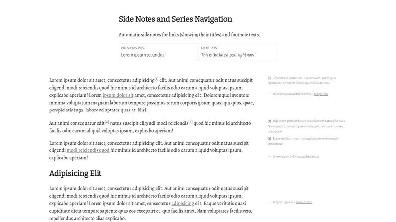Side Notes