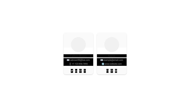 CodePen - Contact Cards