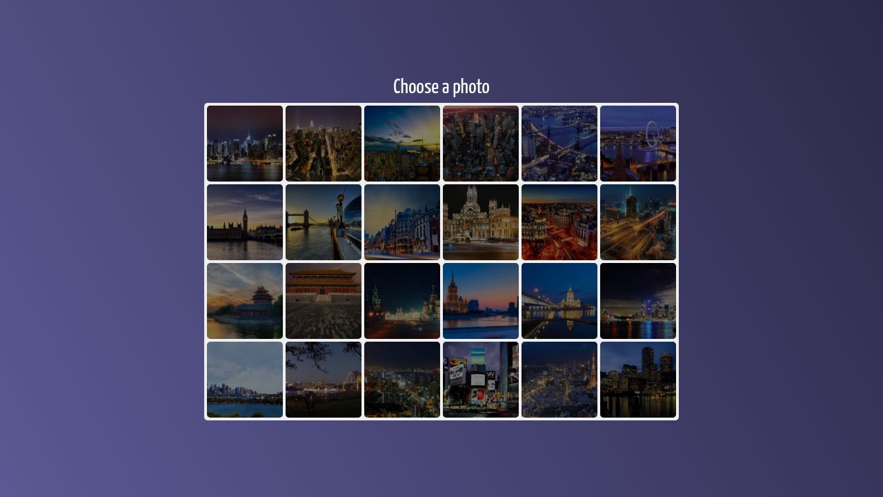 Gallery with wave transition effect. Gallery with wave transition effect.
