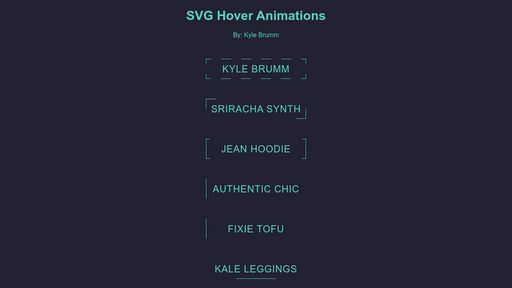 SVG Hover Animations - Script Codes