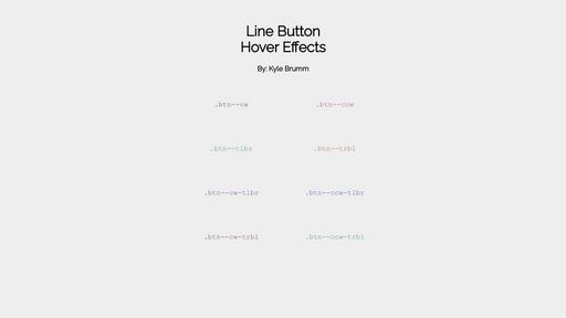 Line Button Hover Effects - Script Codes