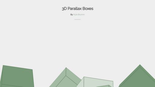 3D Parallax Boxes - Script Codes