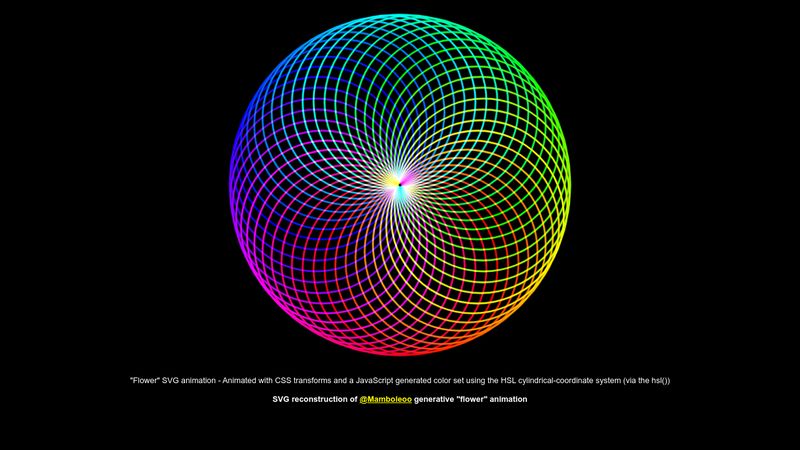 CodePen Flower SVG Animation